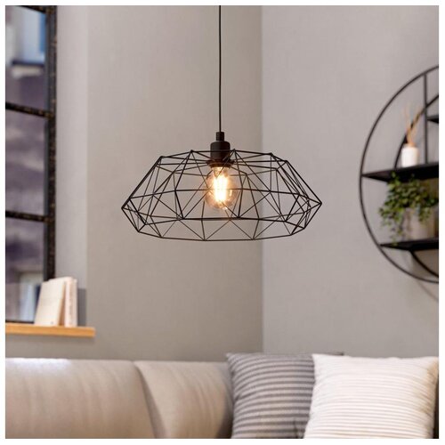 Eglo visilica Carlton 2, 1 x E27, crna, 45,5 cm, 49487 Slike