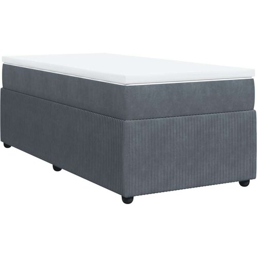 VidaXL box spring krevet s madracem tamnosivi 90x190 cm bar&amp;scaron;unasti Slike
