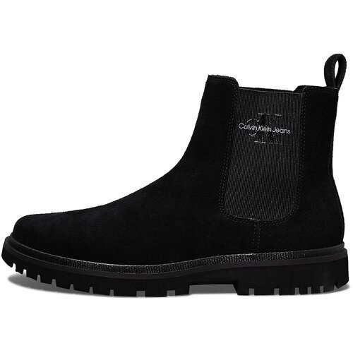 Calvin Klein Jeans Chelsea čizme crna / bijela Slike