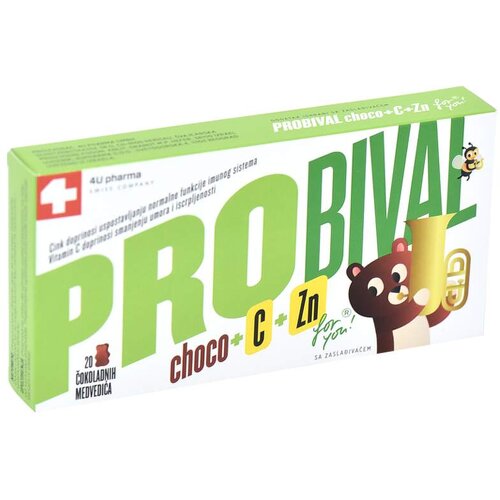 Probival Choco + vitamin c + cink 20 medvedića Cene