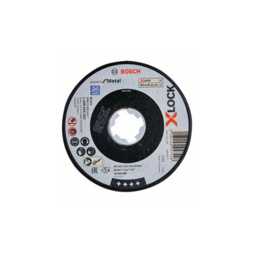 Bosch rezna ploča X-LOCK Expert for Metal 115 x 1,6 x 22,23 za ravno sečenje 2608619252 Slike