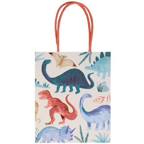 Meri Meri Poklon vrećice u setu 8 kom 13x8 cm Dinosaur Kingdom – Cijene