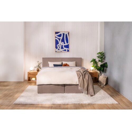 Bonami Selection Smeđe-sivi boxpring krevet160x200 cm Olia Bold &amp;ndash; Slike