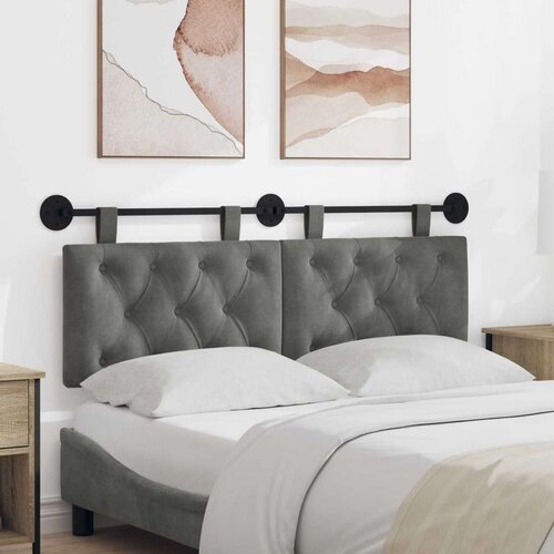  Držeće uzglavlje Zidne Tamno siva 130 x 55 x 7 cm Bar&scaron;un - Tamno siva 120 cm bez LED Cijene