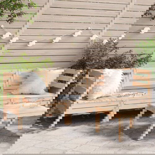  The Living Store Vrtni kavč trosed trdna borovina - Vrtni Kavč, (21459035) Cene