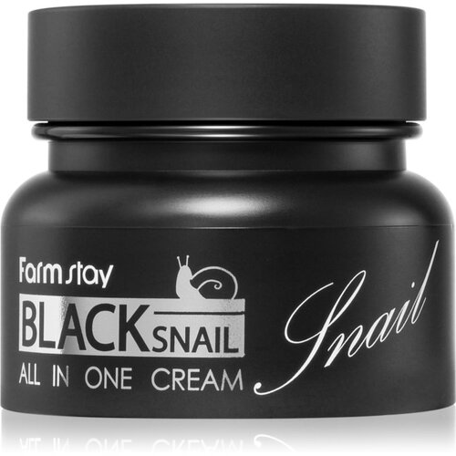Farmstay Black Snail All-In One hranilna krema za obraz s polžjim ekstraktom 100 ml Slike