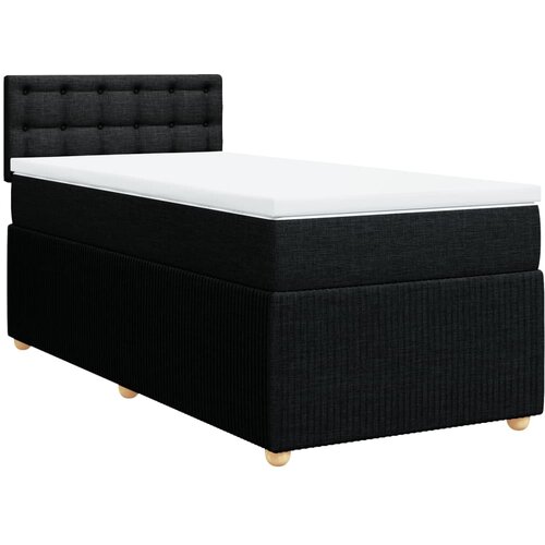 Maison Chic Box spring postelja - Vzmetna postelja z vzmetnico črna 90x200 cm blago SL17560, (21884392) Cene