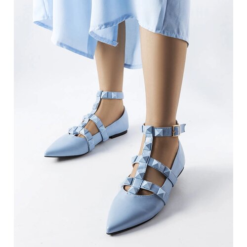 Gemre Blue ballet flats with striking Blur clasp Cijene