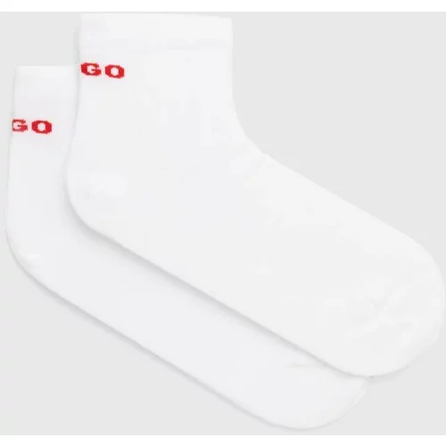 Hugo Čarape 2-pack za muškarce, boja: bijela, 50516396