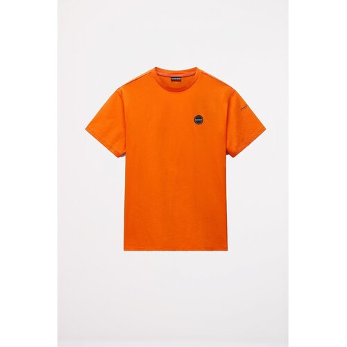 Napapijri Majice & Polo majice S BADGE Oranžna Cene