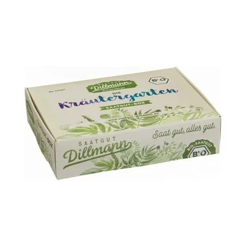 Saatgut Dillmann Zeliščni vrt - škatla s semeni S Bio - Kartonska škatla