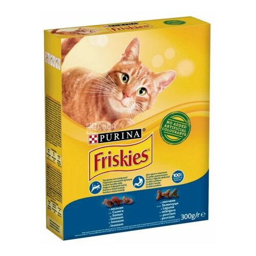 Friskies cat adult sterilised losos & povrće 0.3 kg hrana za mačke Slike
