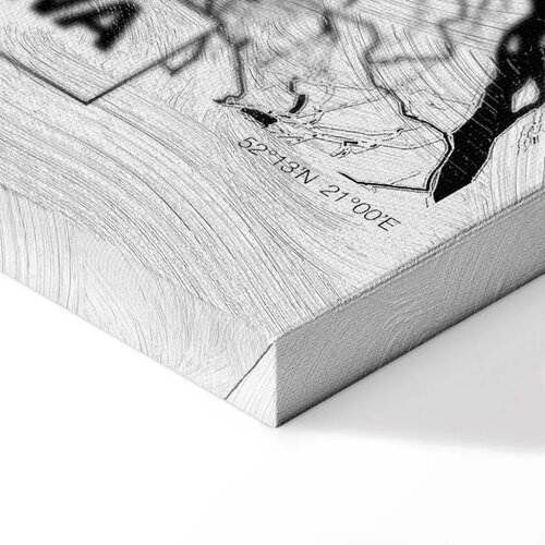  Slika - City Plan: Warszawa (1 Part) Vertical 60x90 Premium Print Cene