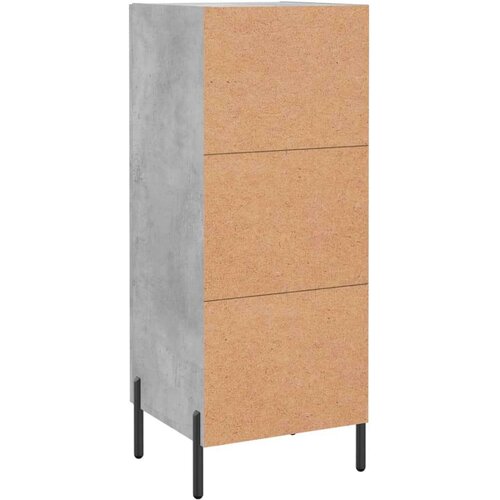  Komoda siva boja betona 34 5x34x90 cm od konstruiranog drva Slike