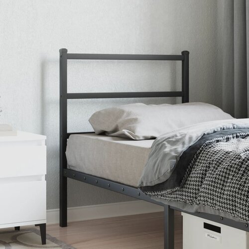  The Living Store Kovinsko posteljno vzglavje črno 80 cm - Vzglavje, (21442603) Cene