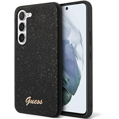 Guess GUHCS24SHGGSHK ovitek za samsung galaxy S24 5G - črn z bleščicami