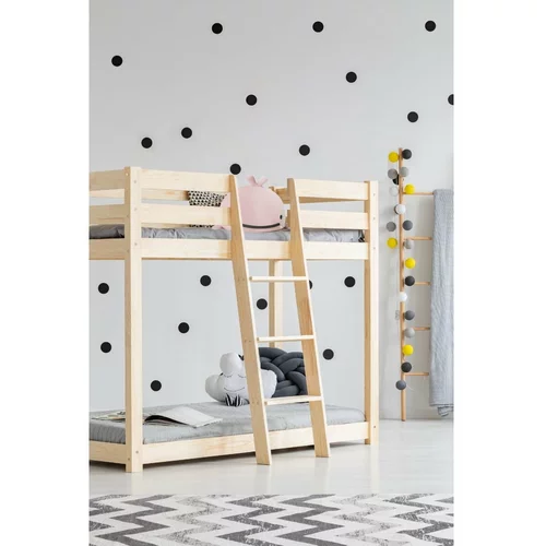Adeko dječji krevet na kat od borovine 80x200 cm CLP