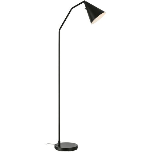 Marksl&amp;ouml;jd Crna LED stojeća svjetiljka s mogućnosti zatamnjivanja s metalnim sjenilom (visina 144 cm) Funil &amp;ndash; Slike
