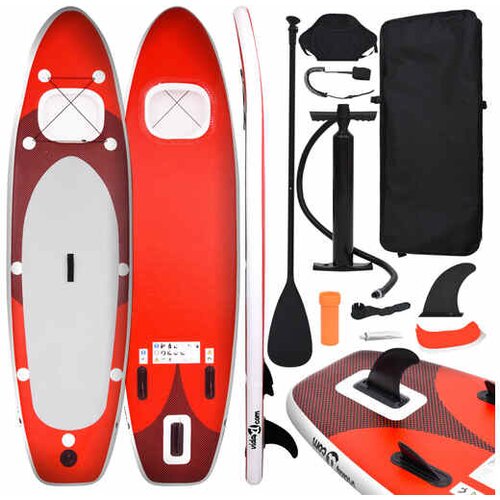  Set daske za veslanje stojeći na napuhavanje crveni 360x81x10cm Cijene