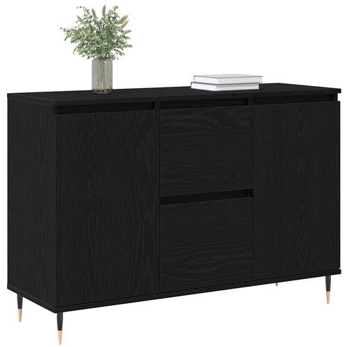  Kreveta Crni hrast 101,5 x 35 x 70 cm Konstruirano drvo Slike