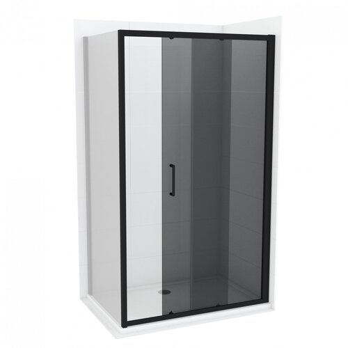 Copen stakleni paravan concept atlas black 100x195cm tonirano staklo 6mm crni mat ram (C-02-B4100) Cene
