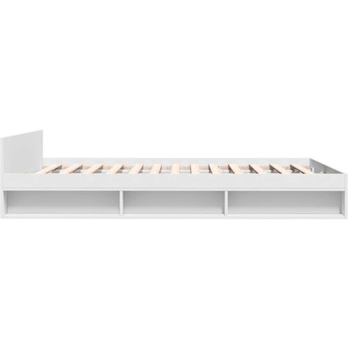 VidaXL Okvir kreveta s ladicama bijeli 150 x 200 cm konstruirano drvo Slike