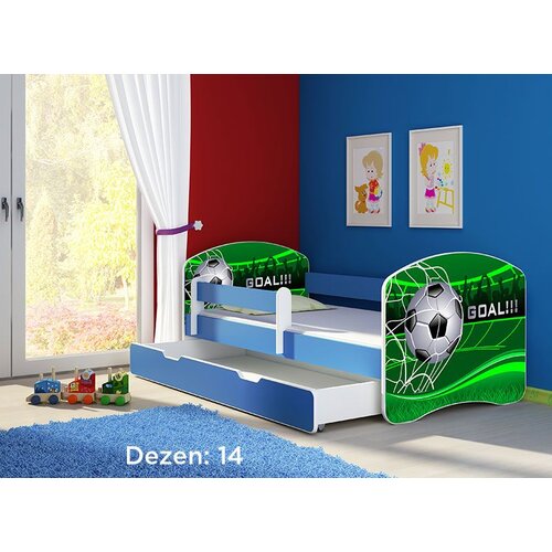 ACMA dečiji krevet ii 180x80 f + dušek 6 cm BLUE14 Slike