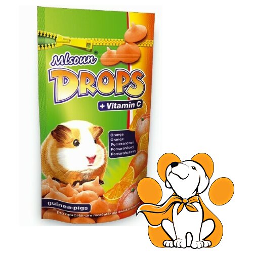 Dafiko drops Orange 75g, Poslastice za glodare sa ukusom pomorandže Cene