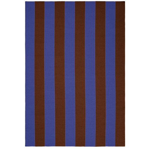 Jotex Modra/rjava ročno tkana preproga iz me&scaron;anice volne 160x230 cm Sissel &ndash; Cene