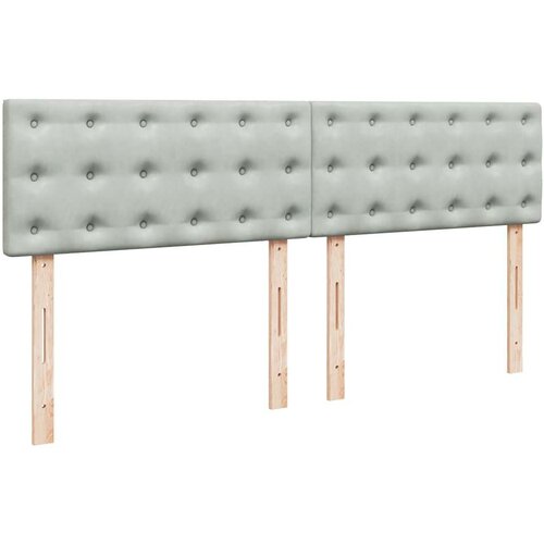  Otomanski krevet s madracem svijetlosivi 180x200 cm bar&amp;scaron;unasti Slike