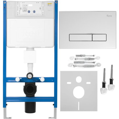Rea Komplet za predstensko namestitev WC K011A-Q z gumbom HD Chrome Cene