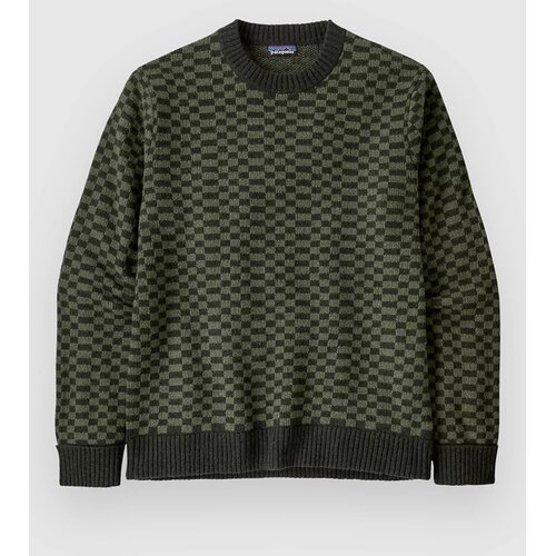 Patagonia Recycled Wool-Blend Pulover finned / old growth green Cene