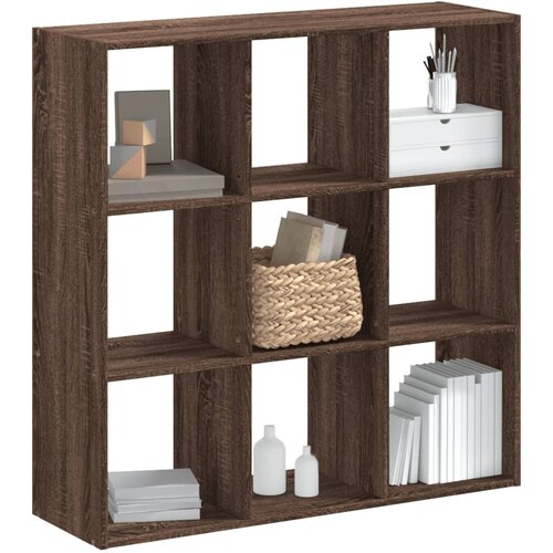 VidaXL Regal za knjige boja hrasta 102x32x102 cm od konstruiranog drva Slike