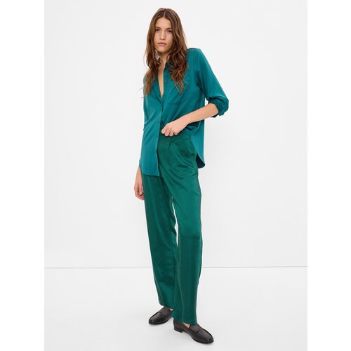 GAP Satin trousers high rise - Women Cene