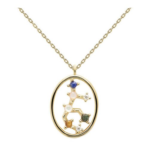  Ženska pd paola zlatna ogrlica virgo-devica sa pozlatom 18k ( co01-349-u ) Cene