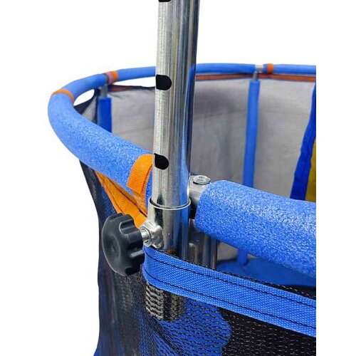  IKONKA-Trampolin za djecu s ko&amp;scaron;em, visećom mrežom i boksačkom vrećom 155 cm &amp;ndash; plavi Slike