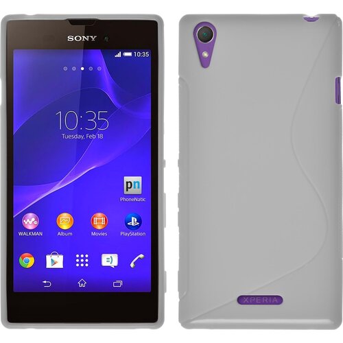  Gumijasti / gel etui S-Line za Sony Xperia T3 - beli Slike