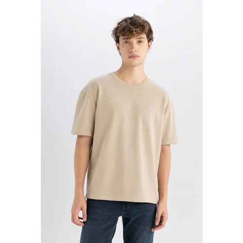 Defacto Boxy Fit Crew Neck Basic Short Sleeve T-Shirt