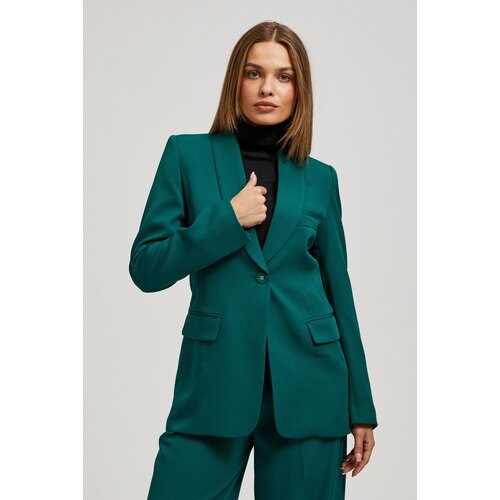 Marisse Single-Breasted Emerald Jacket Cene
