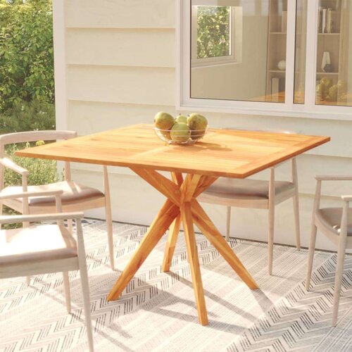  Vrtni stol 110 x 110 x 75 cm od masivnog bagremovog drva Slike