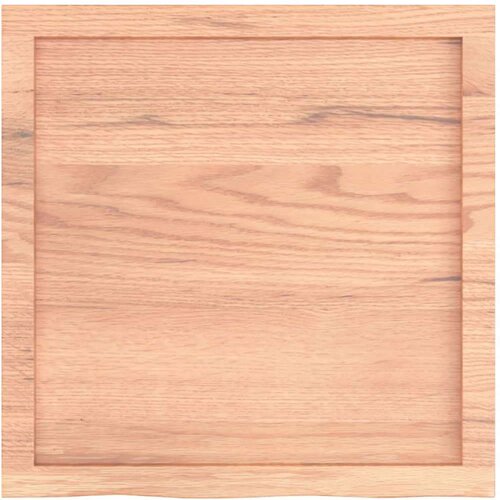 vidaXL Stenska polica svetlo rjava 60x60x4 cm trdna hrastovina Cene