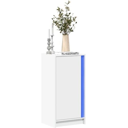 vidaXL Komoda s LED svjetlima bijela 42 5x34x85 cm konstruirano drvo Cene