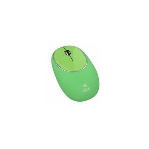 Click M-W2-SW Miš bežični USB, gumeni, zeleni bežični miš Slike
