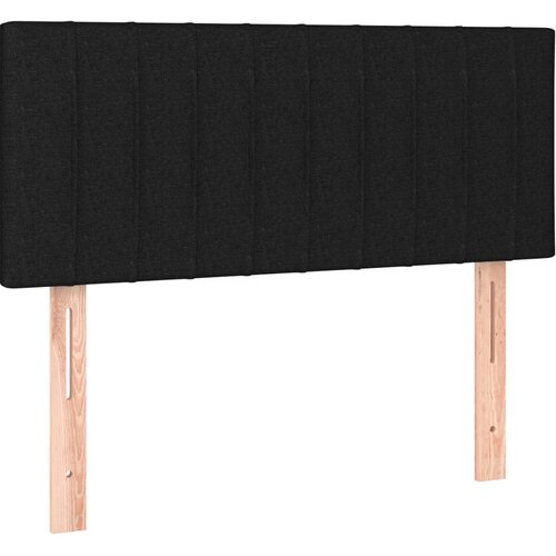 Box spring krevet s madracem crni 80 x 200 cm od tkanine Slike