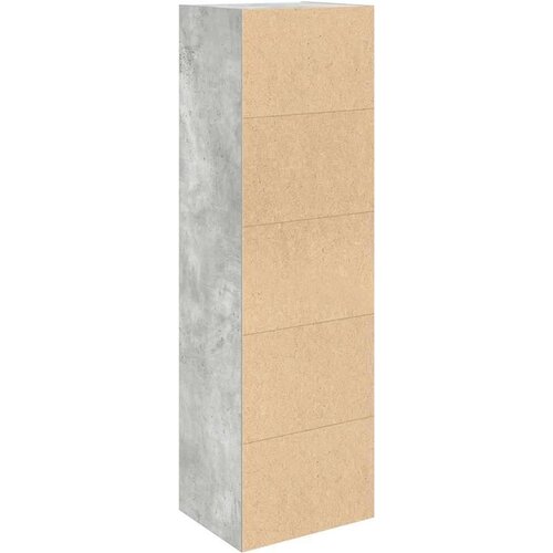 VidaXL Regal za knjige boja betona 31x24x102 cm konstruirano drvo Slike