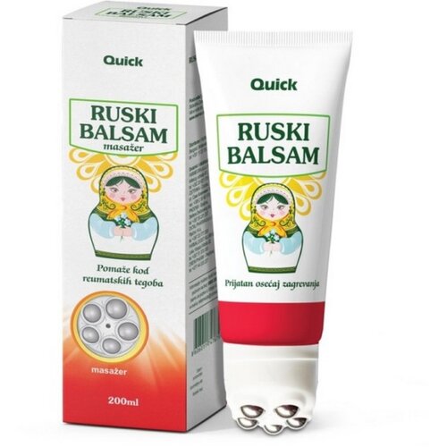 Quick Ruski balsam Hot sa masažerom 200ml Slike
