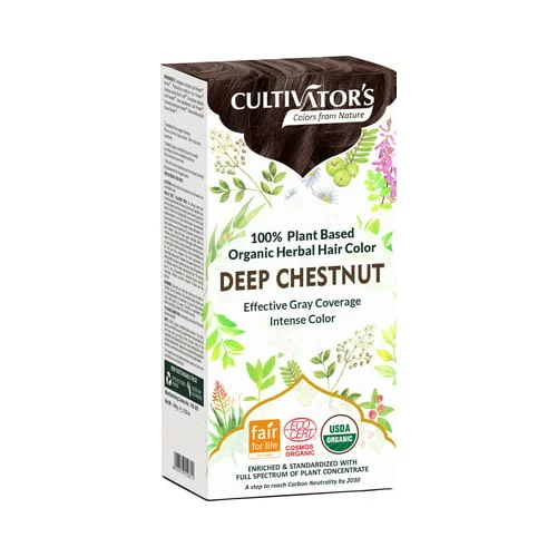 CULTIVATOR'S Organic Herbal Hair Color Deep Chestnut
