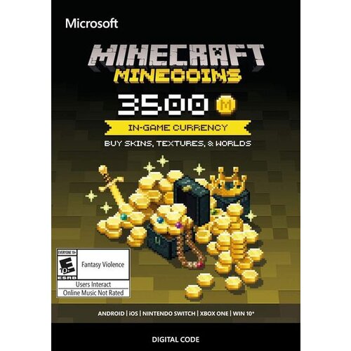  minecraft: minecoins pack: 3500 coins key europe Cene