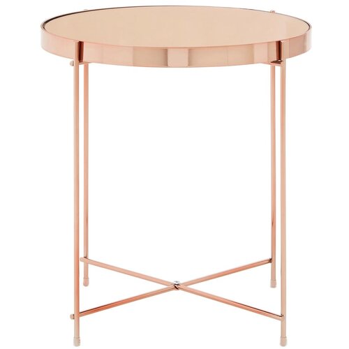 Premier Housewares Okrugli pomoćni stol sa staklenom pločom stola &amp;oslash; 43 cm Allure &amp;ndash; Slike