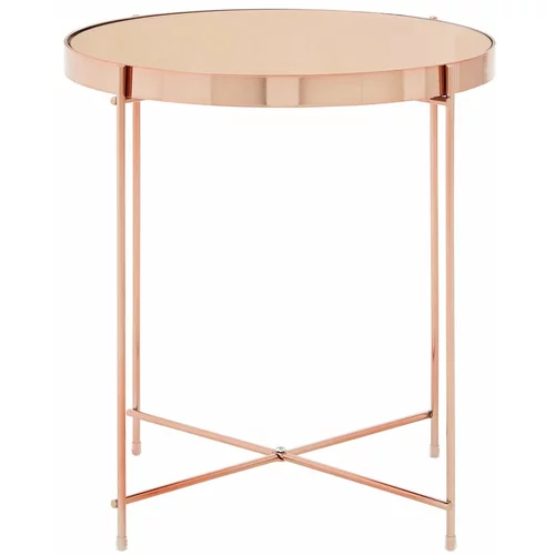 Premier Housewares Okrugli pomoćni stol sa staklenom pločom stola ø 43 cm Allure –